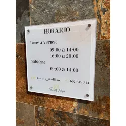 Placa metacrilato + Vinilo Impresión completa