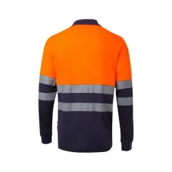 Polo Manga Larga Alta visbilidad Cinta Segmentada